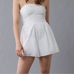 American Eagle Outfitters White Strapless Romper. Brand new with tags.